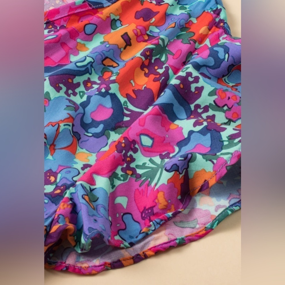 Floral Maxi Dress in Vibrant Print - Picture 12 of 15